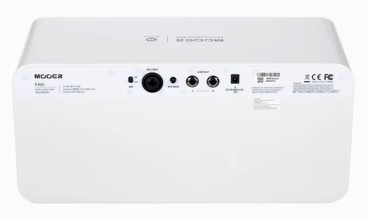 Mooer F40i Model. Guitar Combo SW, manopole e selettore dei canali