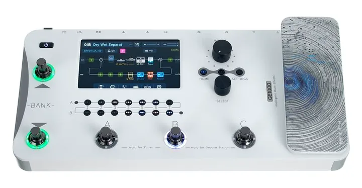 Mooer GE1000 Amp Modeling & Multi WH, ingressi e uscite laterali