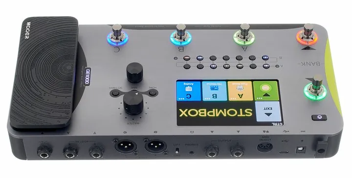 Mooer GE1000 Amp Modelling & Multi, manopole viste dall'alto