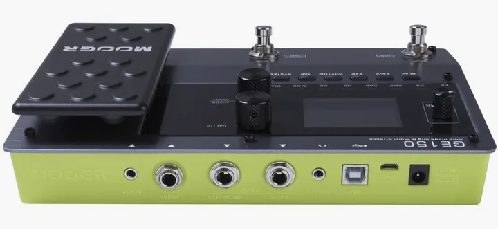 Mooer GE150 Amp Modelling & Multi, ingressi e uscite laterali