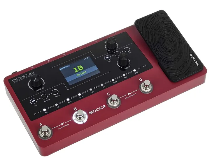 Mooer GE150 PRO Li Amp Modeling, connettori sul retro dell'unita
