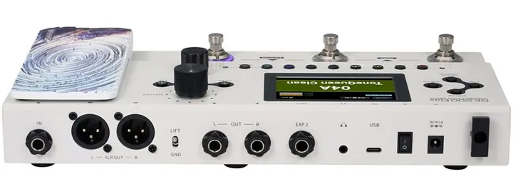 Mooer GE200 PLUS Amp Modeling, connettori sul retro dell'unita