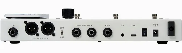 Mooer GE200 PLUS Amp Modeling, manopole viste dall'alto