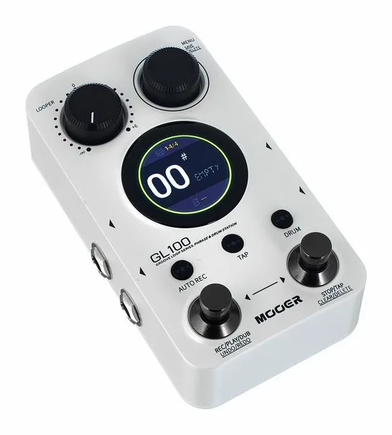 Mooer GL100 Groove Loop/Drum, manopole viste dall'alto