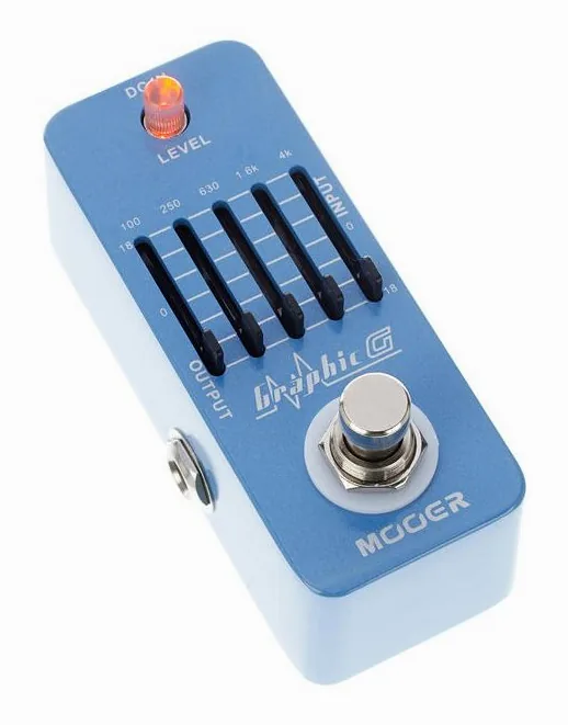 Mooer Graphic G, manopole viste dall'alto