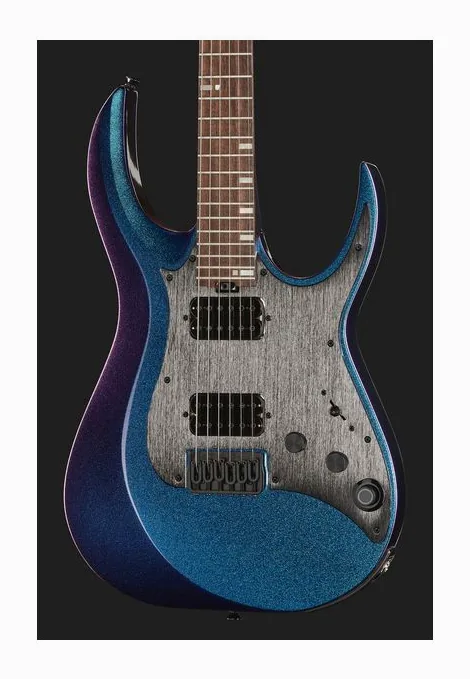 Mooer GTRS Guitars Modern 800 BLC, paletta con meccaniche e logo