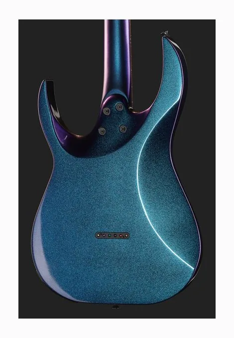Mooer GTRS Guitars Modern 800 BLC, manico e tastiera visti di lato