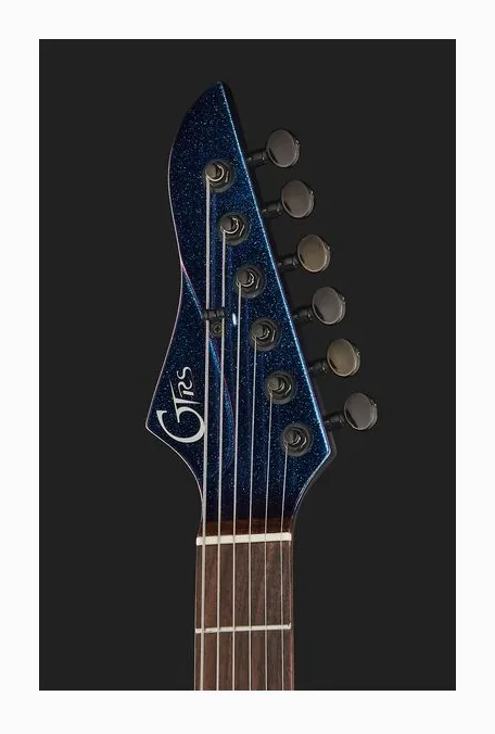 Mooer GTRS Guitars Modern 800 BLC, paletta con meccaniche e logo