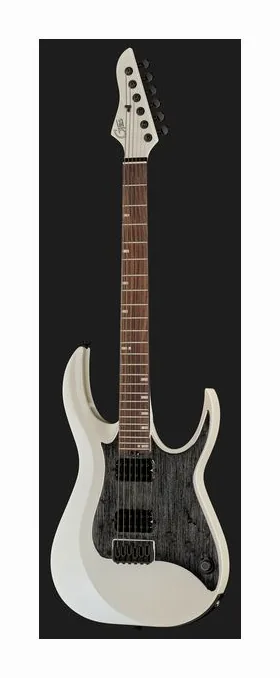 Mooer GTRS Guitars Modern 800 PWH, paletta con meccaniche e logo