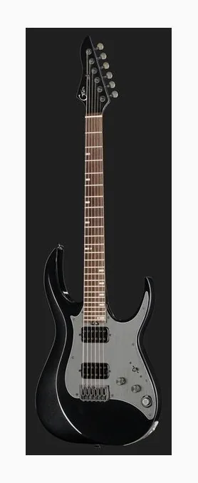 Mooer GTRS Guitars Modern 800 PBK, curve del body viste dall'alto