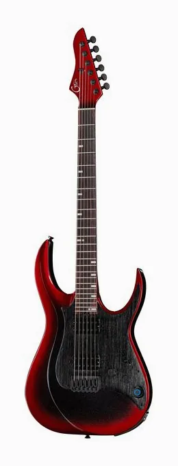 Mooer GTRS Guitars Modern 800 DRD in primo piano frontale