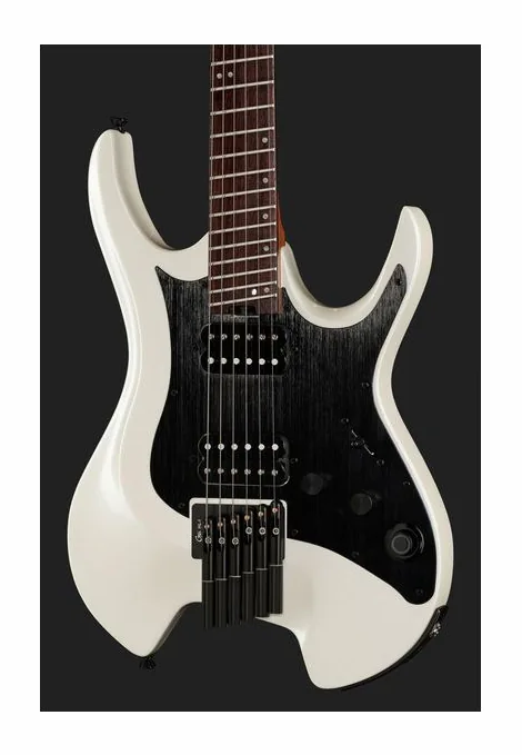 Mooer GTRS Guitars Wing 800 Int PW, curve del body viste dall'alto