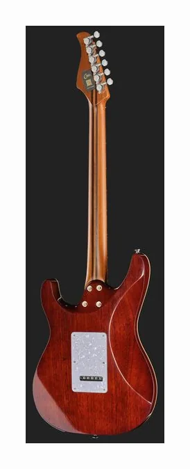 Mooer GTRS Soloist 810 Blue Burst, curve del body viste dall'alto
