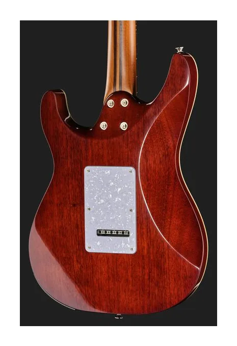 Mooer GTRS Soloist 810 Blue Burst, capotasto e prime posizioni della tastiera