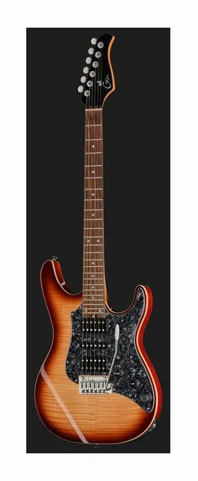 Mooer GTRS Soloist 810 Brown Burst, selettore pickup e jack di uscita
