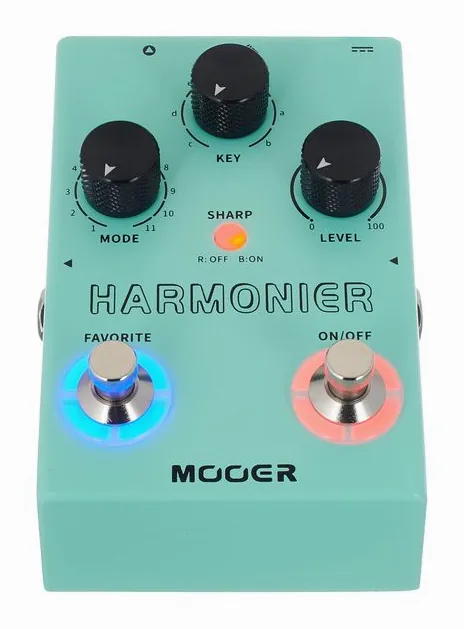 Mooer MVP2 Harmonier, led e interruttore a pedale