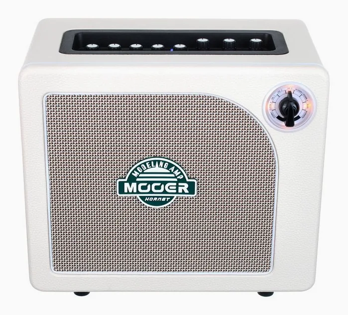 Mooer Hornet 15W LI Modeling Amp WH, manopole e selettore dei canali