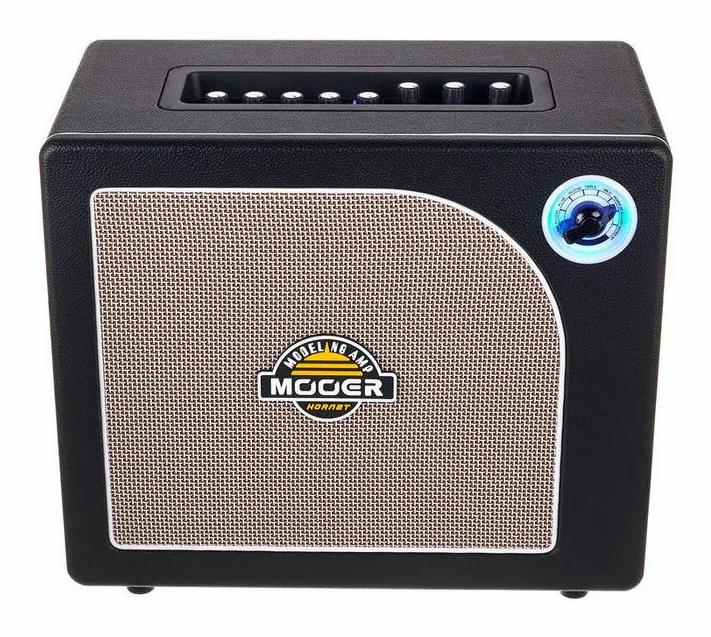 Mooer Hornet Black 30W Modeling Amp, manopole e selettore dei canali