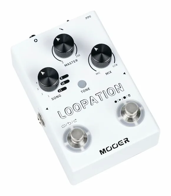 Mooer MVP3 Loopation, manopole viste dall'alto