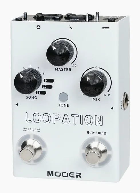 Mooer MVP3 Loopation, led e interruttore a pedale