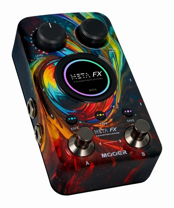Mooer Meta FX Effects Pedal, grafica del pannello superiore