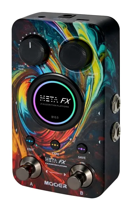 Mooer Meta FX Effects Pedal, led e interruttore a pedale