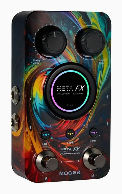 Mooer Meta FX Effects Pedal, led e interruttore a pedale
