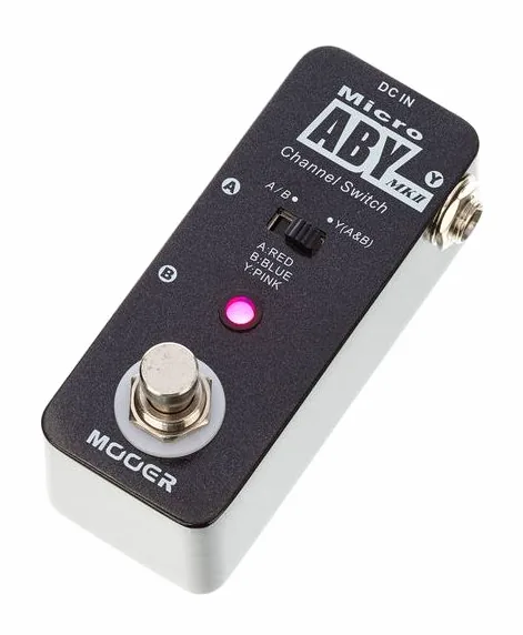 Mooer Micro ABY Box MKII, grafica del pannello superiore
