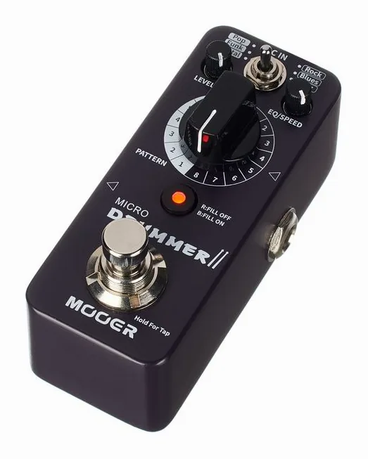 Mooer Micro Drummer II in primo piano frontale
