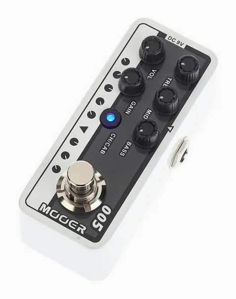 Mooer Micro PreAMP 005 Brown Sound 3, connettori sul retro dell'unita