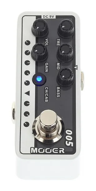 Mooer Micro PreAMP 005 Brown Sound 3, connettori sul retro dell'unita