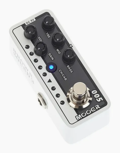 Mooer Micro PreAMP 005 Brown Sound 3, led e interruttore a pedale
