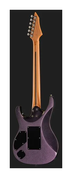 Mooer MMT100 FR Guitar Aurora Pink, paletta con meccaniche e logo