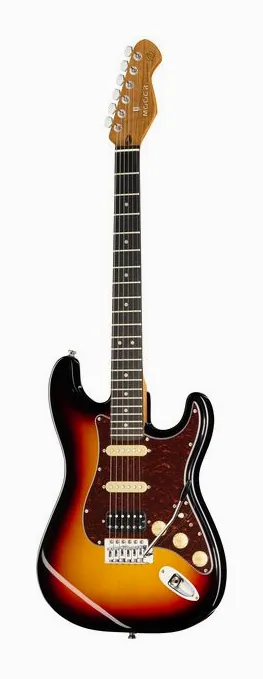 Mooer MSC10 Pro Guitar Sunburst visto di fronte