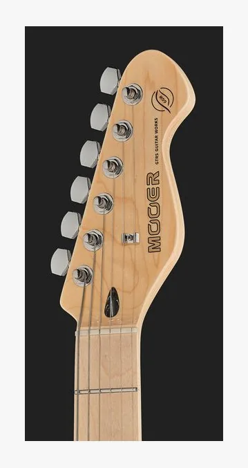 Mooer MSC11 Pro Guitar Black, manico e tastiera visti di lato