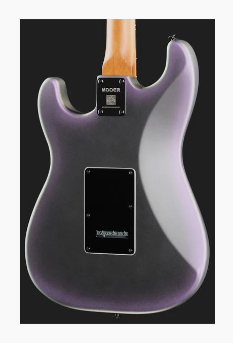 Mooer MSC18 Pro Dark Aurora Satin, manico e tastiera visti di lato