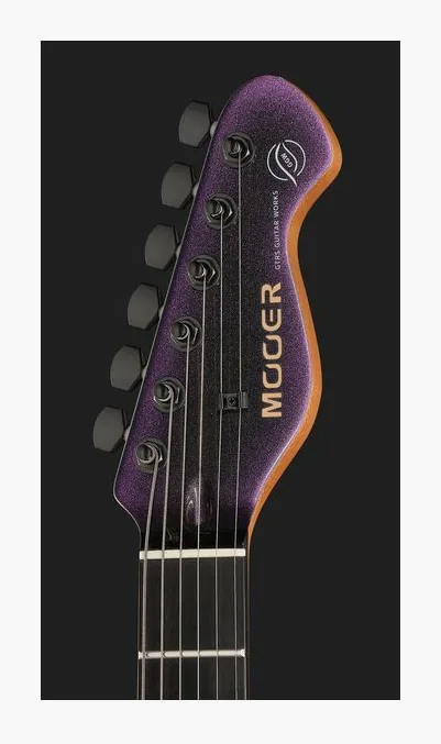 Mooer MSC18 Pro Guitar Dark Aurora, vista posteriore del corpo