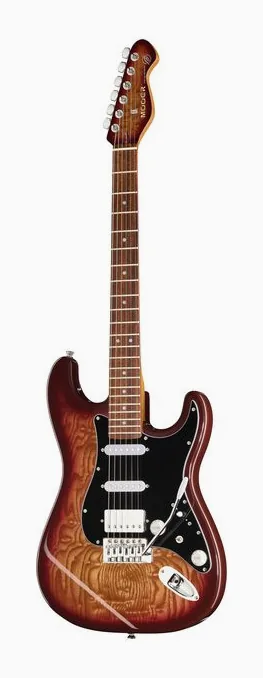 Mooer MSC20 Pro Guitar Amber Brown visto di fronte