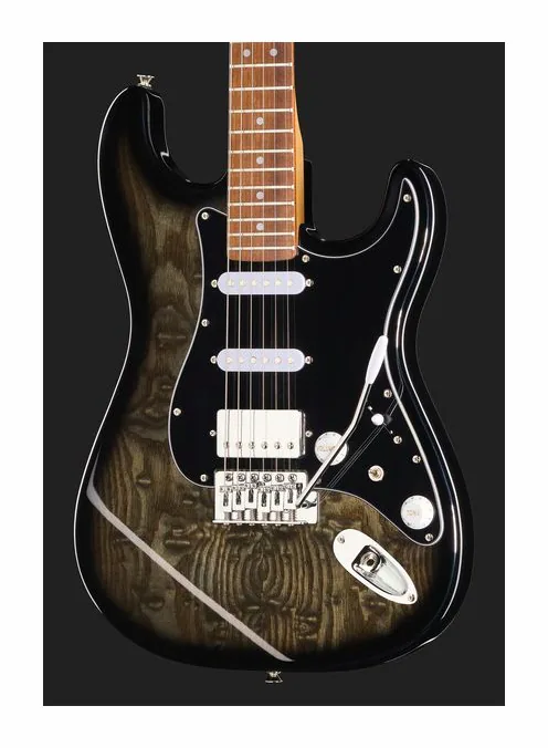 Mooer MSC20 Pro Guitar Black Burst, vista posteriore del corpo