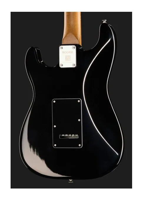 Mooer MSC20 Pro Guitar Black Burst, paletta con meccaniche e logo