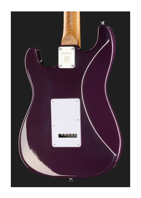 Mooer MSC20 Pro Guitar Prune Purple, profilo laterale del corpo