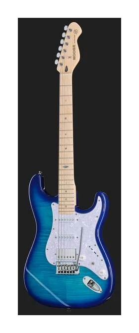 Mooer MSC30 Pro Guitar Lake Blue, ponte e meccaniche di intonazione