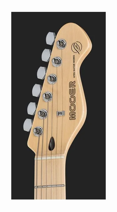 Mooer MSC30 Pro Guitar Lemon Green, capotasto e prime posizioni della tastiera