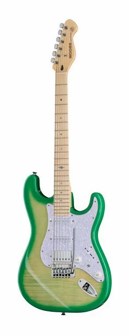 Mooer MSC30 Pro Guitar Lemon Green visto di fronte