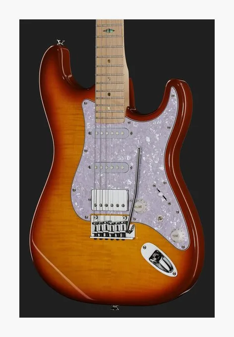 Mooer MSC30 Pro Guitar Rose Purple, ponte e meccaniche di intonazione