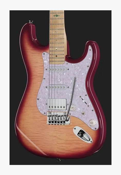 Mooer MSC30 Pro Guitar Sunset Red, profilo laterale del corpo