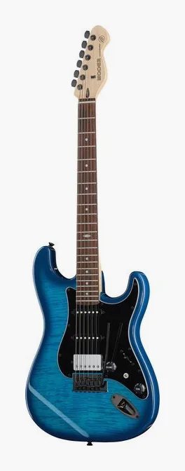 Mooer MSC31 Pro Guitar Blue Burst visto di fronte
