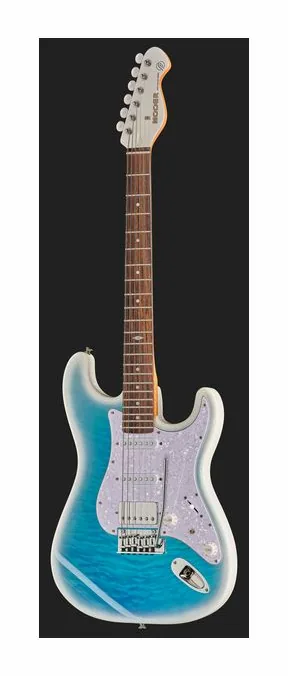 Mooer MSC40 Pro Guitar Dreamy Blue, selettore pickup e jack di uscita