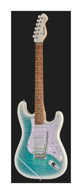 Mooer MSC41 Pro Guitar Dreamy Blue, ponte e meccaniche di intonazione