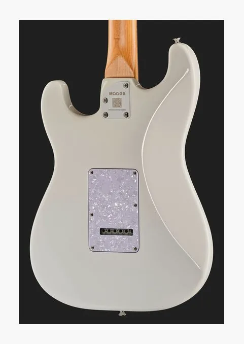 Mooer MSC41 Pro Guitar Dreamy Blue, corpo e verniciatura in primo piano